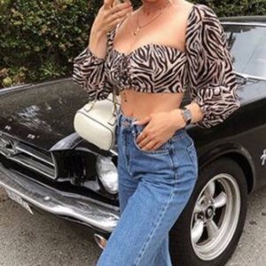 Tiger Print Crop Top